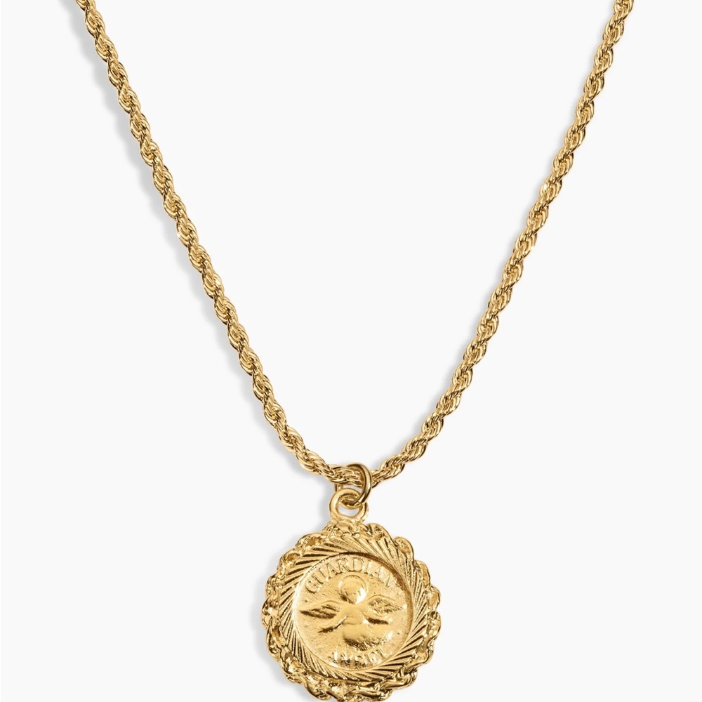 Electric Picks Angel Gold Pendant Necklace